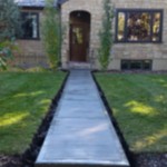 Broomed Finish Concrete Pathway Calgary 
